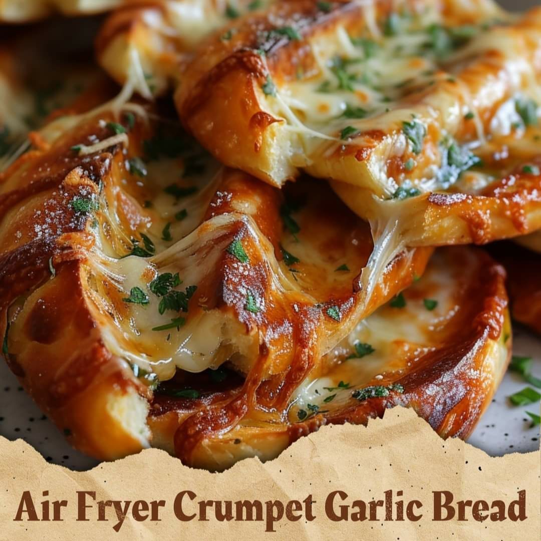 Air Fryer Crumpet Garlic Bread