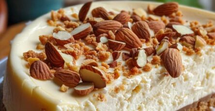 Almond Amaretto Cheesecake