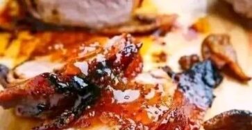 Apricot Glazed Bacon Wrapped Cajun Pork Tenderloin