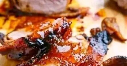 Apricot Glazed Bacon Wrapped Cajun Pork Tenderloin