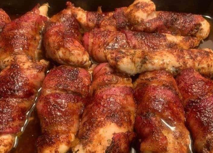 Bacon Wrapped Chicken Tenders