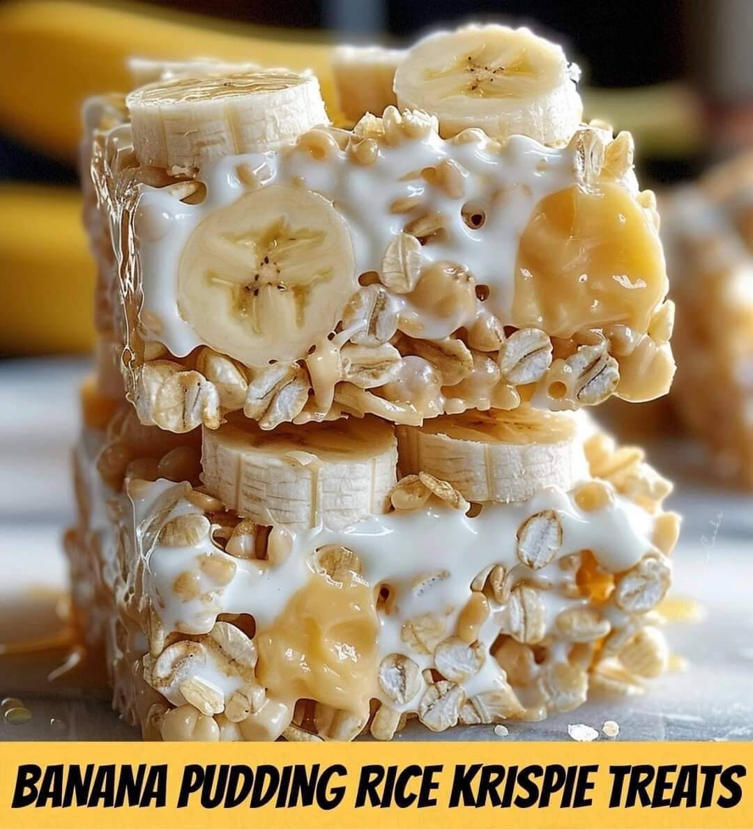 Banana Pudding Rice Krispie Treats