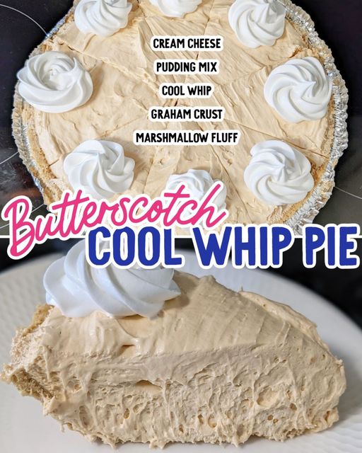Butterscotch Cool Whip Pie