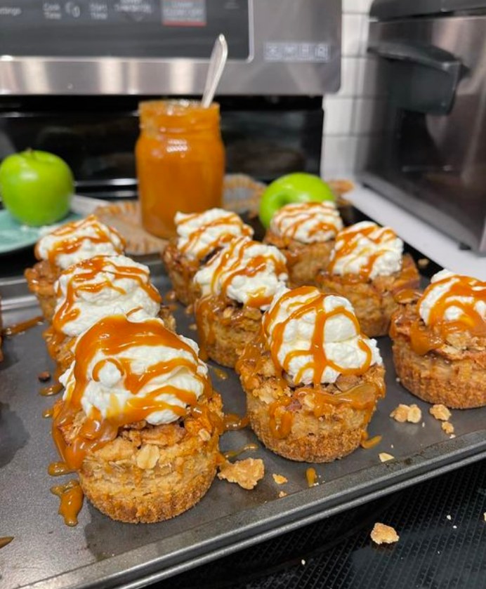 Caramel Apple Mini Cheesecakes!! Recipe
