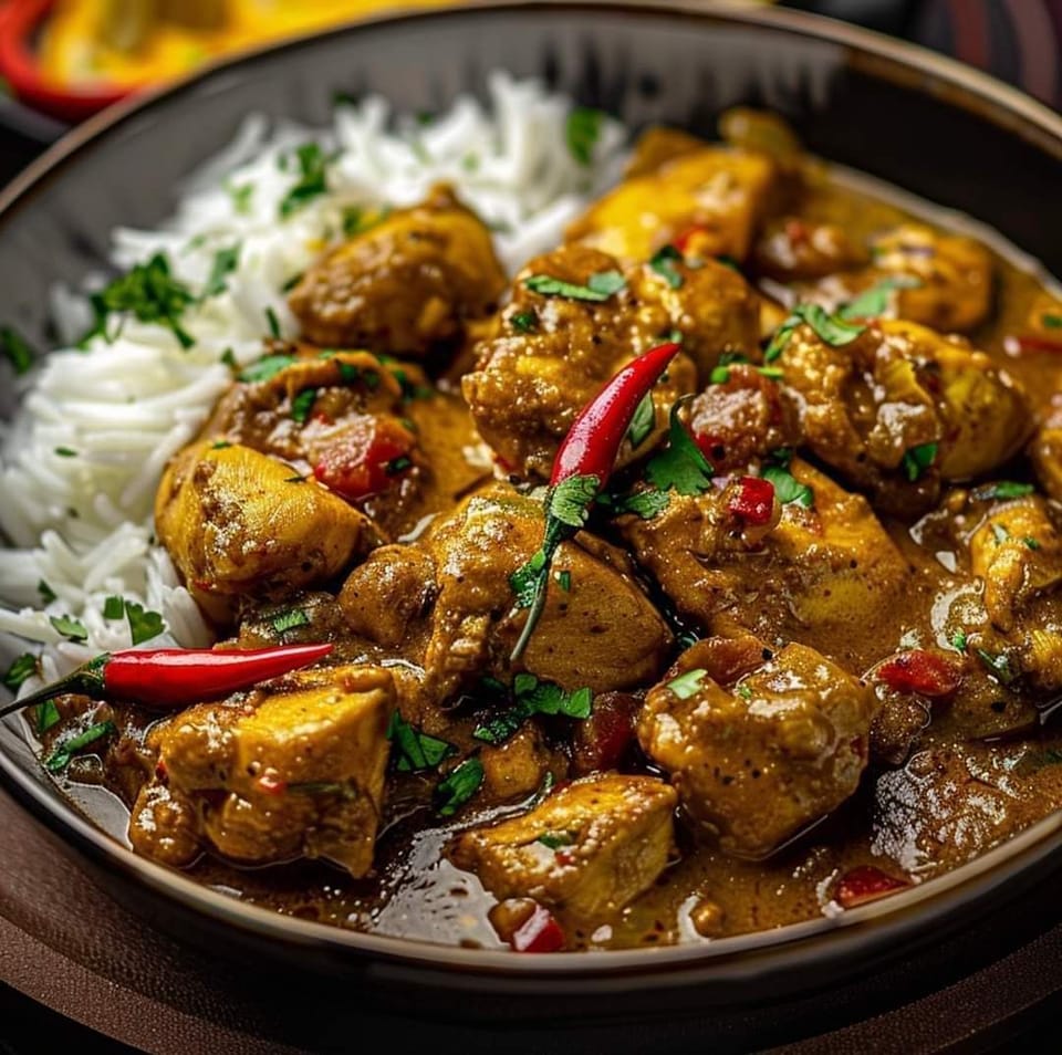 Caribbean Delight Spicy Jamaican Curry Chicken