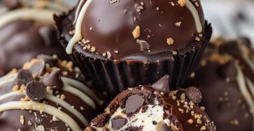 Chocolate Chip Cookie Dough Brownie Bombs Recipe