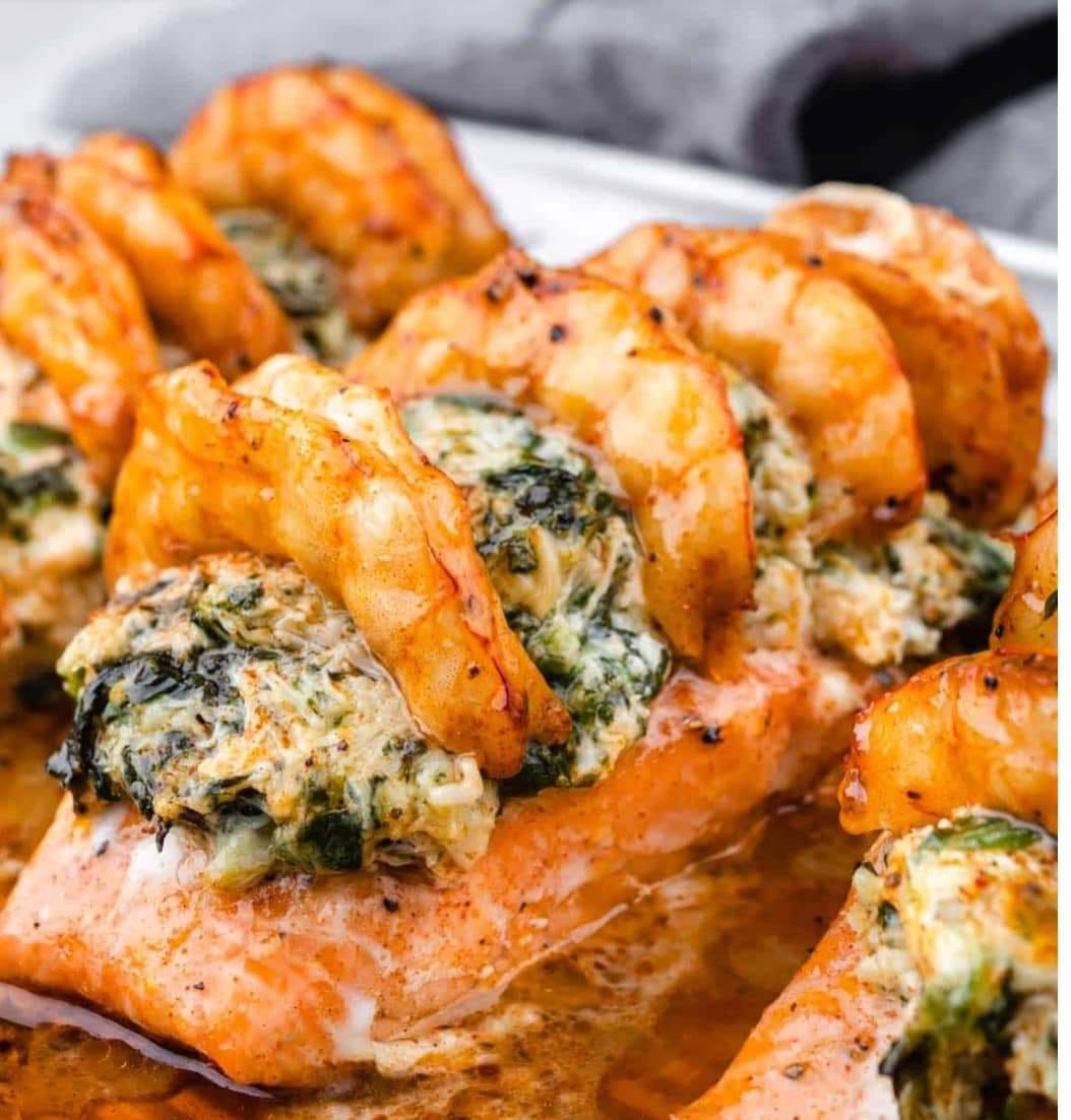 Crab And Shrimp Stuffed Salmon3