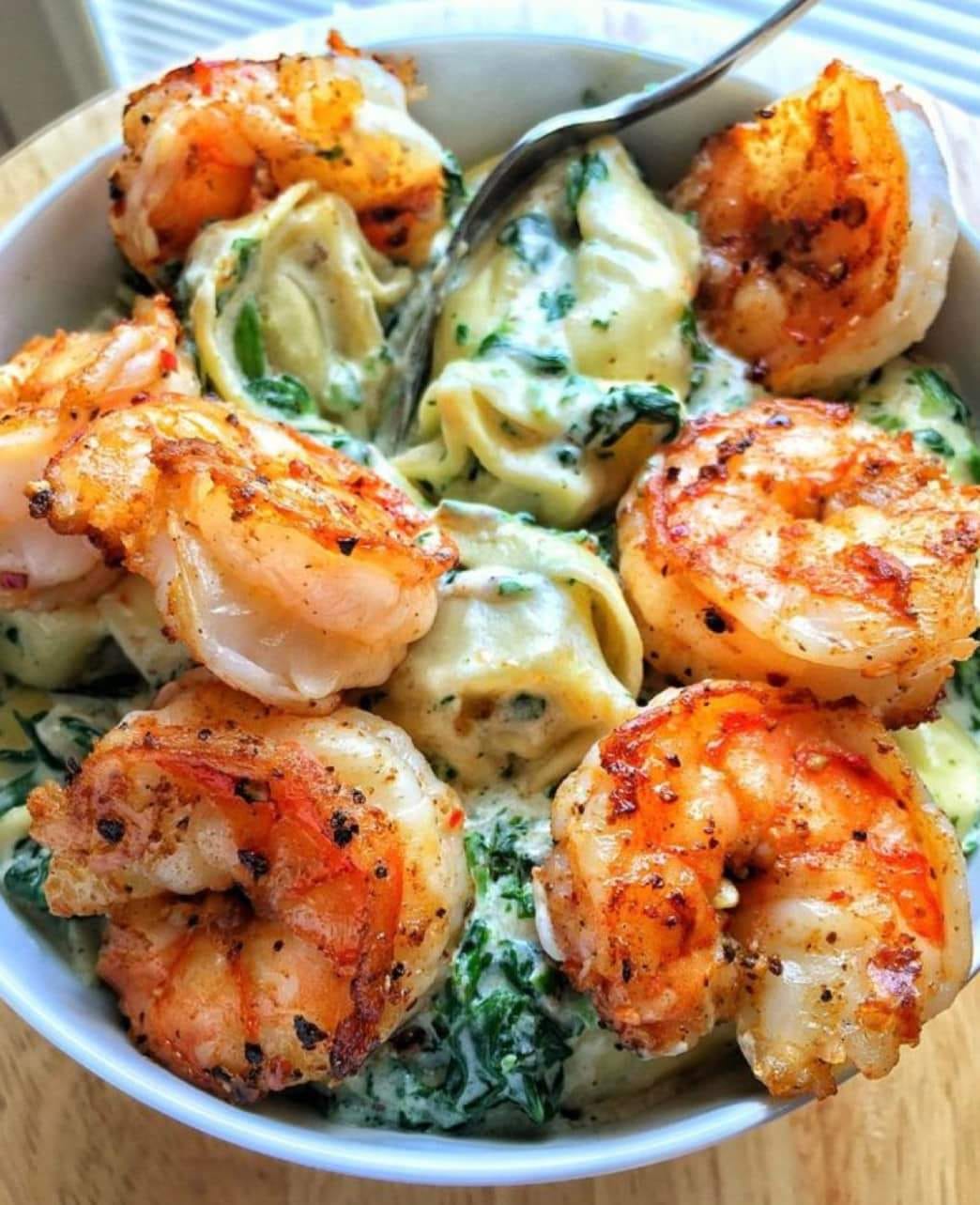 Creamed Spinach Tortellini