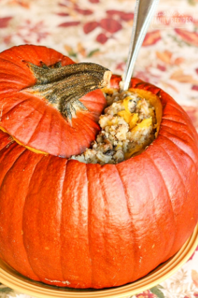 Easy Dinner In A Pumpkin