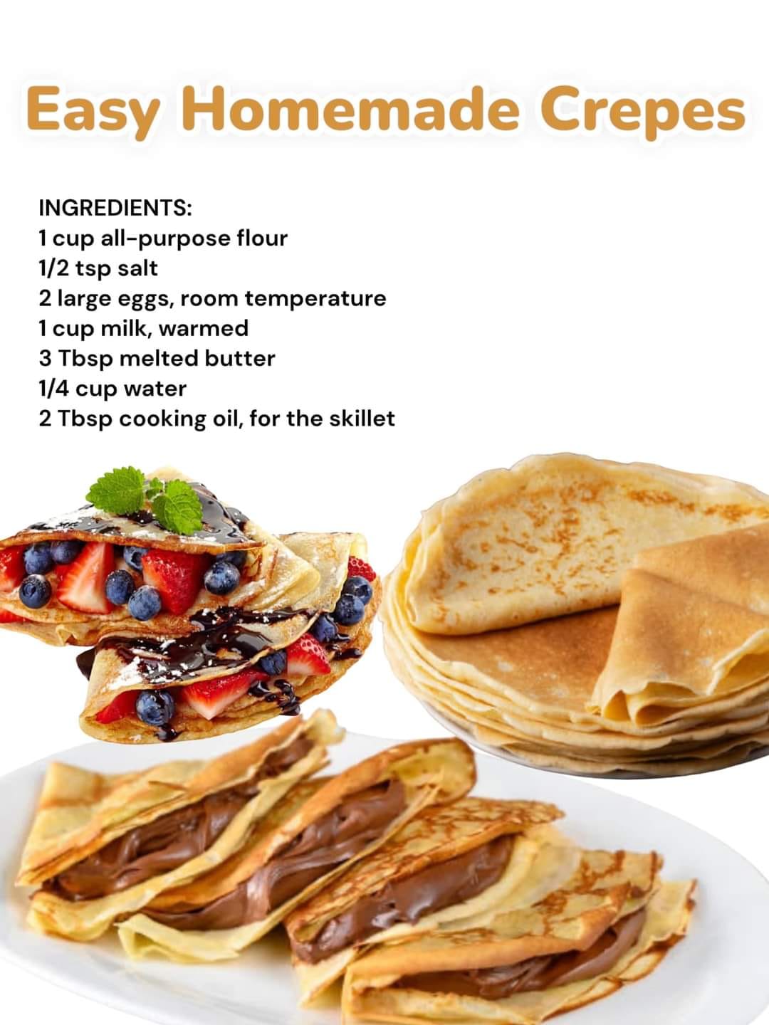 Easy Homemade Crepes