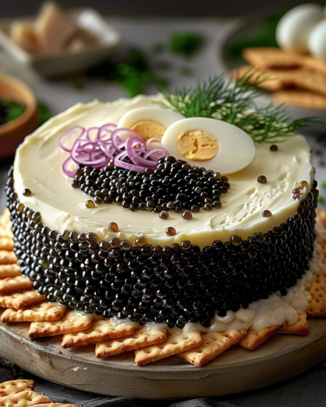 Elegant Caviar Cake