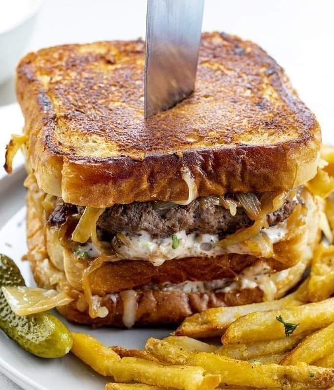 French Onion Patty Melt