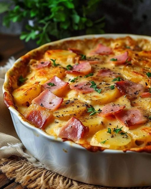 Ham And Potato Au Gratin