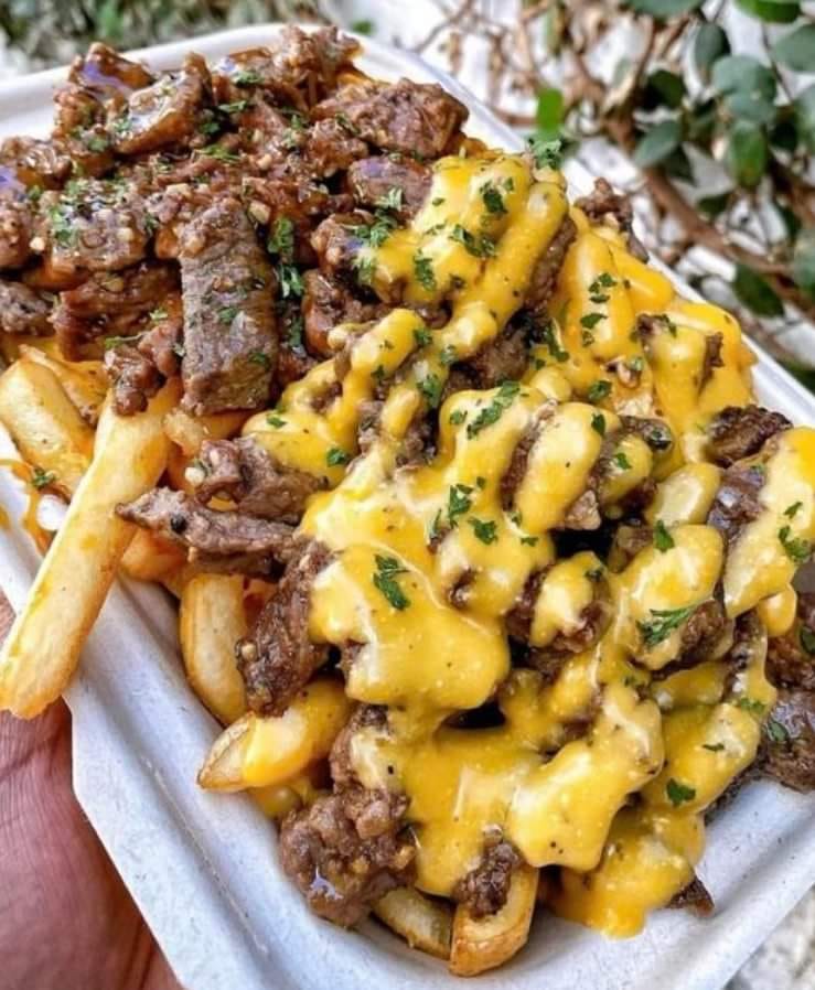 Lemon Garlic & Honey Garlic Steak Loaded