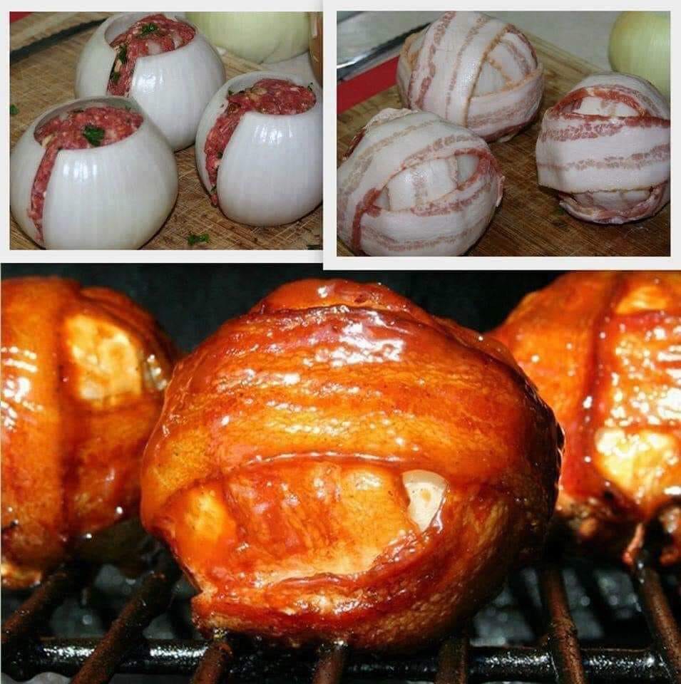 Meatloaf Stuffed Onions!!