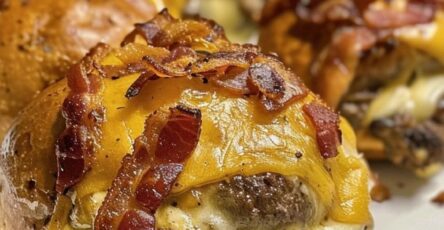 Mushroom Swiss Bacon Cheeseburger Bombs