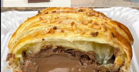 Puff Pastry And Chocolate Braid