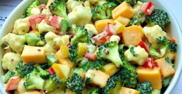 Quick Broccoli Cauliflower Salad