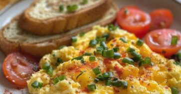 Scrambled Eggs With Cheeselicious And High Protein