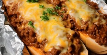 Sloppy Joe Garlic Bread
