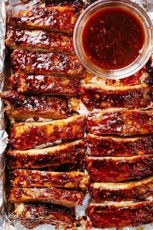 Sticky Oven Barbecue Ribs