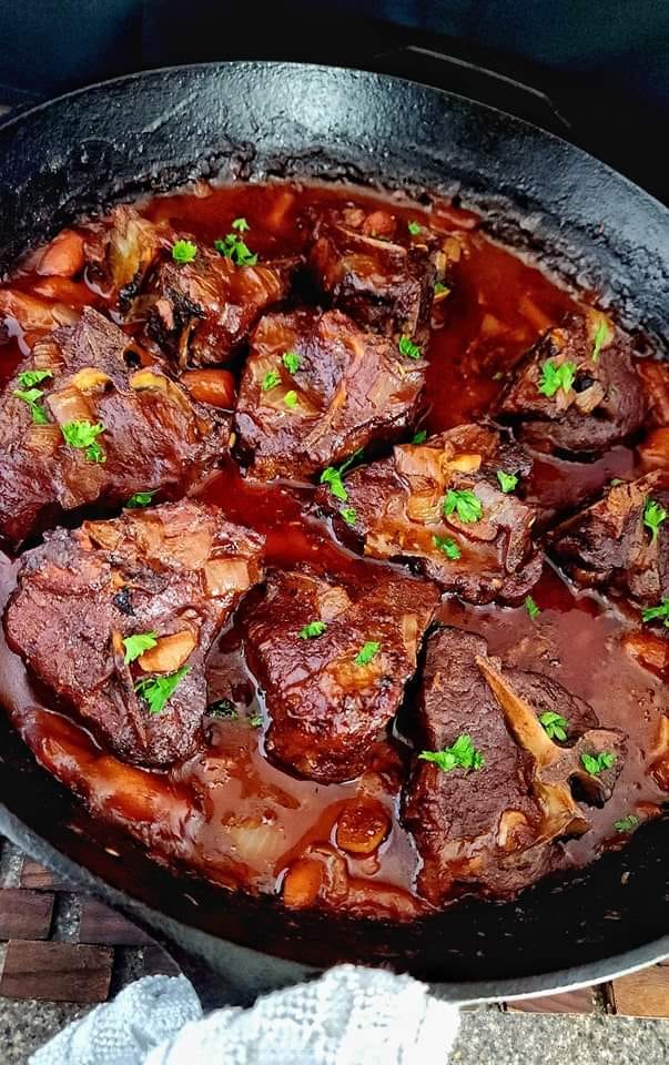 Super Tender Red Wine Braised Lamb Chop Loins.