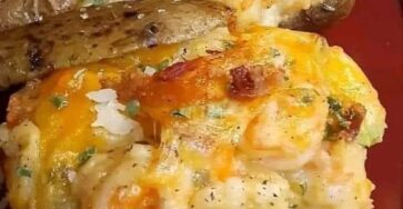 Twice Baked Cajun Shrimp Stuffed