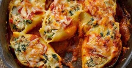 Vegan Stuffed Shells With Spinach And Cheese