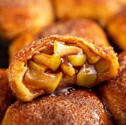 Air fryer churro apple pie bombs