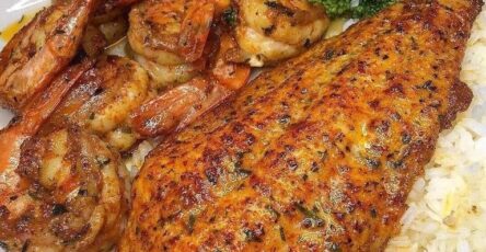Baked cajun catfish