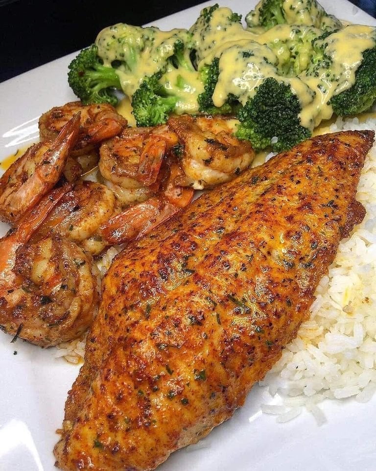 Baked cajun catfish