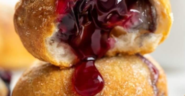 Blueberry pie bombs