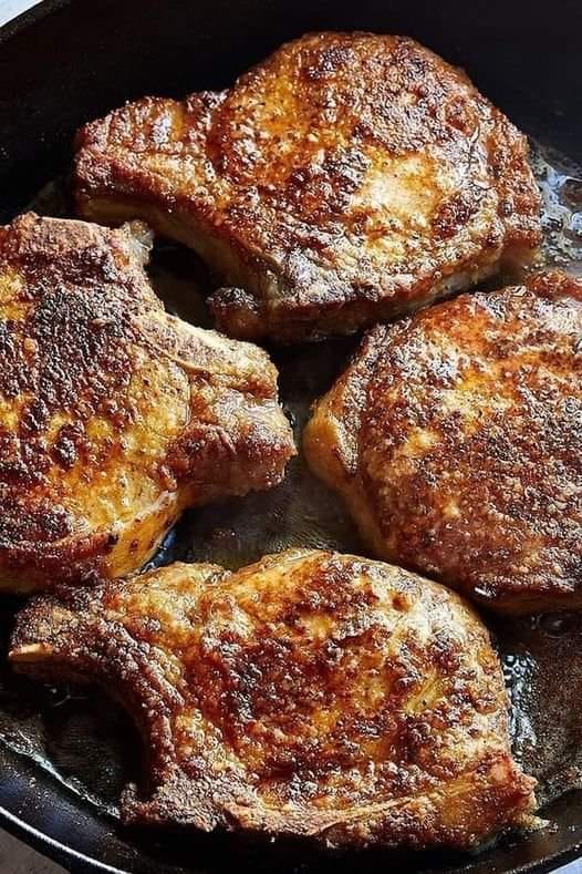 Classic southern fried pork chops