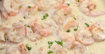 Creamy garlic shrimp