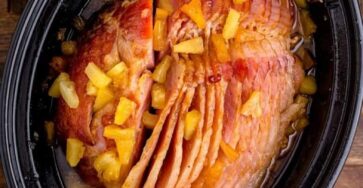 Crock pot brown sugar pineapple ham