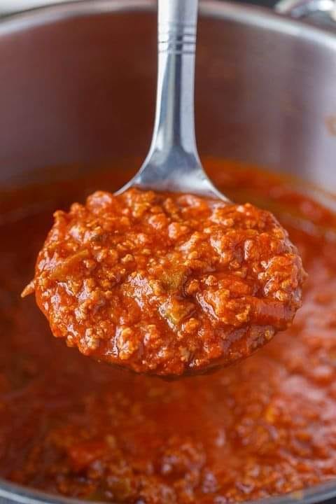 Homemade spaghetti sauce