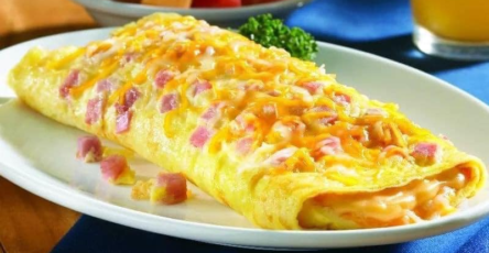 Ham and cheese omelet
