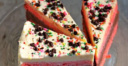 Homemade ice cream cake