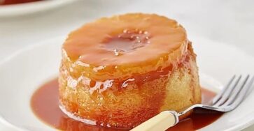 Mini Pineapple Upside Down Cakes With Rum Caramel Sauce