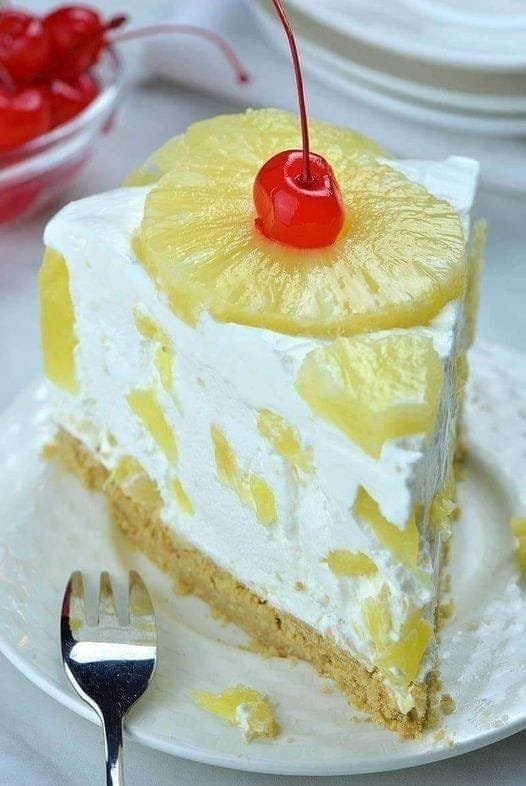 No bake pineapple cream dessert