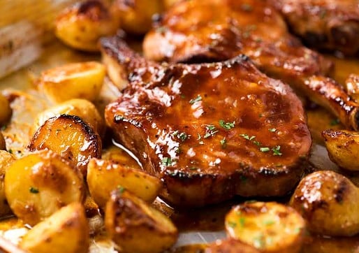 Oven Baked Pork Chops With Potatoes