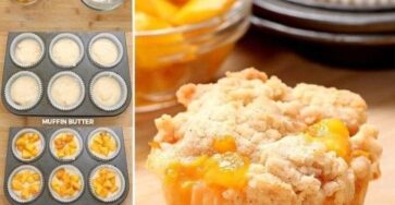 Peach Cobbler Muffins