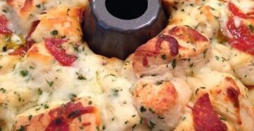 Pull apart pizza bread for family weekend dinner