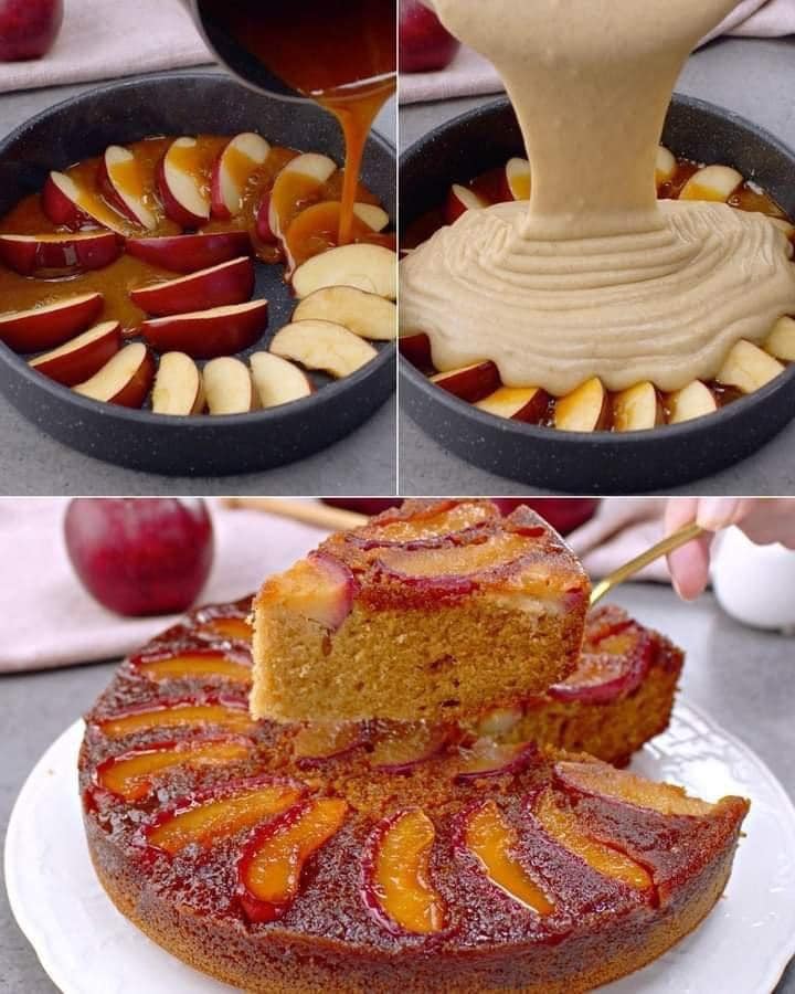 Quick homemade apple cake