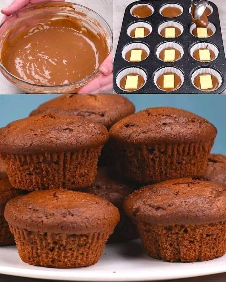 Quick chocolate muffins simple and delicious to prepare