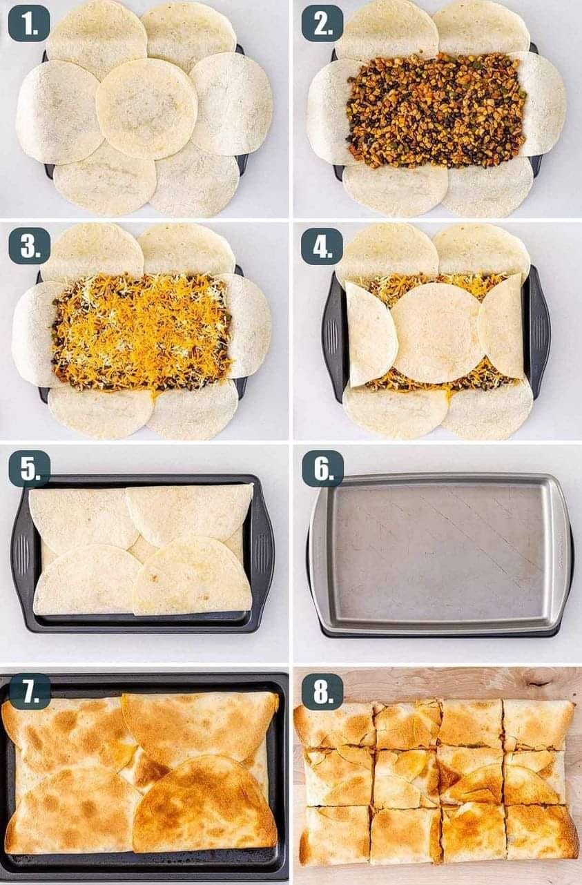 Sheet pan quesadillas so delicious