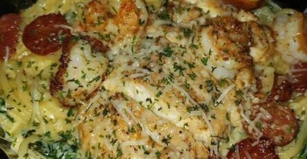 Shrimp and chicken stir fry