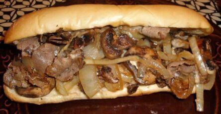 Slow cooker philly cheese steak sandwiches