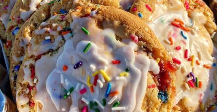 Strawberry pop tart cookies
