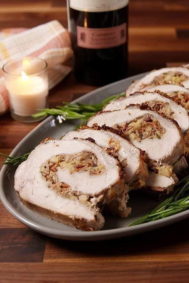 Stuffed pork loin
